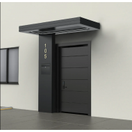 Alüminyum Işıklı Sundurma Vera Viela Mono Left 200 cm x 90 cm Ledli Posta Kutulu