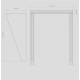 Alüminyum Işıklı Sundurma Angle Dual Viela 200 cm x 90 cm Ledli - Alüminyum Işıklı Sundurma