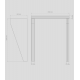 Alüminyum Işıklı Sundurma Angle Dual Lux 200 cm x 90 cm Ledli - Alüminyum Işıklı Sundurma