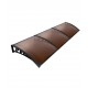 Kapı Üstü Pratik Sundurma 360 X 80 cm Siyah - Bronz - Kapı Üstü Pratik Sundurma