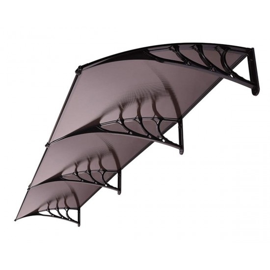 Kapı Üstü Pratik Sundurma 300 X 100 cm Siyah - Kapı Üstü Pratik Sundurma