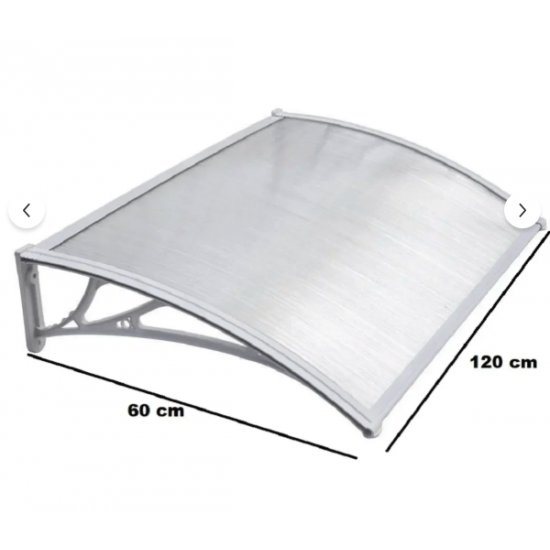Kapı Üstü Pratik Sundurma 120 X 60 cm Beyaz - Kapı Üstü Pratik Sundurma