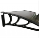 Kapı Üstü Pratik Sundurma 120 X 60 Cm Siyah Ayak-Bronz Levha - Kapı Üstü Pratik Sundurma
