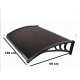 Kapı Üstü Pratik Sundurma 120 X 60 Cm Siyah Ayak-Bronz Levha - Kapı Üstü Pratik Sundurma