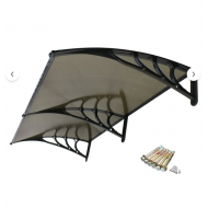 Kapı Üstü Pratik Sundurma 200 X 80 cm Siyah