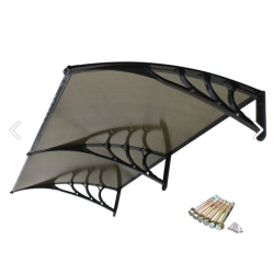 Kapı Pencere Üstü Pratik Sundurma 240 X 80 Siyah