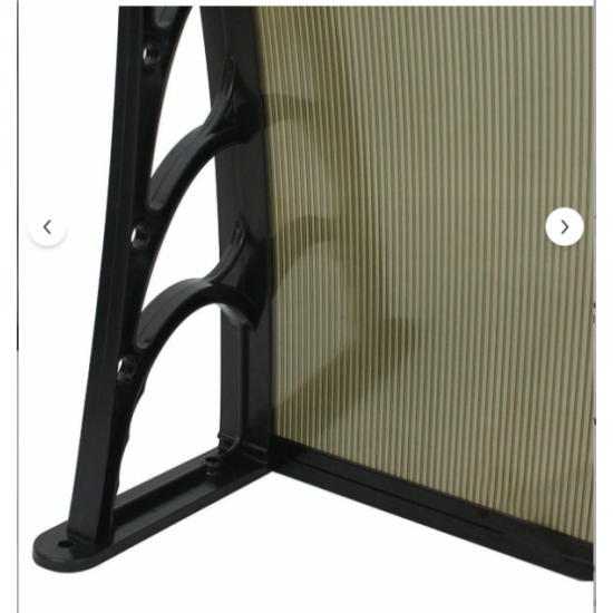 Kapı Pencere Üstü Pratik Sundurma 120 X 60 Bronz