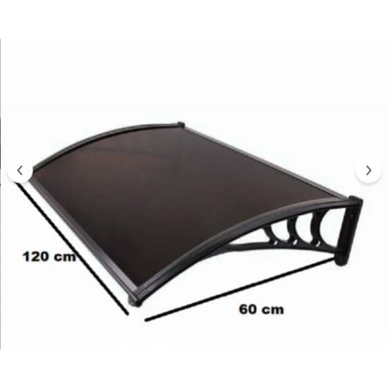 Kapı Pencere Üstü Pratik Sundurma 120 X 60 Bronz