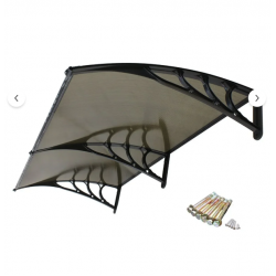 Kapı Pencere Üstü Pratik Sundurma 200 X 80 Siyah