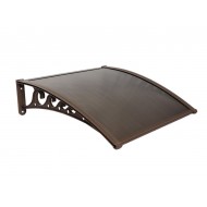 Pratik Sundurma Kapı Pencere Üstü 100x100 cm Bronz 6 mm Levhalı