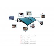 Pratik Sundurma Kapı Pencere Üstü 100x200 cm Bonz 6 mm Levhalı