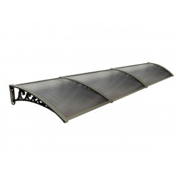 Pratik Sundurma Kapı Pencere Üstü 100x360 cm Bronz 6 mm Levhalı
