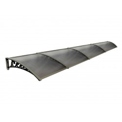 Pratik Sundurma Kapı Pencere Üstü 100x480 cm Antrasit Bronz 6 mm Levhalı