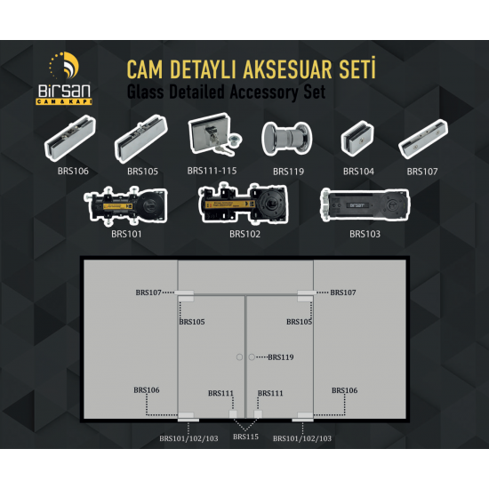 Birsan Hidrolik Motor Cam Detaylı Yer Hidroliği BRS 101-CAM