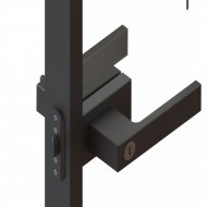 CADSIM Çerçeveli Cam Kapı Kolu Siyah