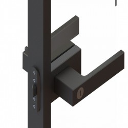 CADSIM Çerçeveli Cam Kapı Kolu Siyah