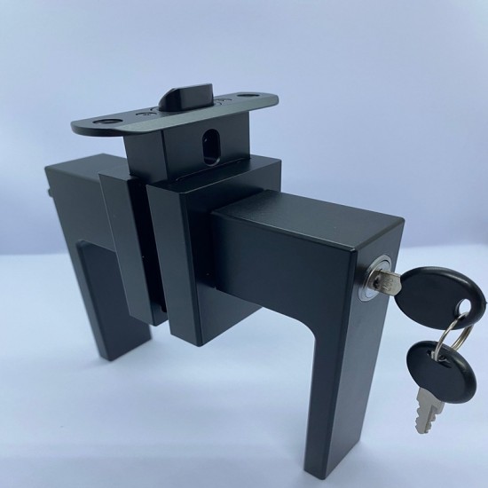 CADSIM Çerçeveli Cam Kapı Kolu Siyah