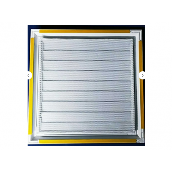 Beyaz Alüminyum 35x35 cm Menfez Banyo Havalandırma Menfezi - Alüminyum Yüzeysel Menfez
