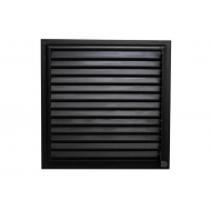 Siyah Alüminyum 40x40 cm Menfez Banyo Havalandırma Menfezi