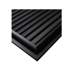 Siyah Alüminyum 50x50 cm Menfez Banyo Havalandırma Menfezi